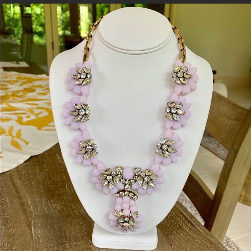 J. Crew Silicone and Crystal Statement Necklace